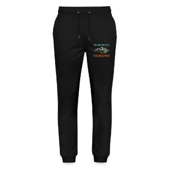 Ultra Running - Schlamm, Schweiß und Trails - Stanley/Stella Unisex Bio Jogginghose Mover  - Schwarz - Vorne - Marisol (170cm) & Nik (191cm)