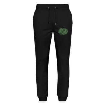 Heimathafen Bremen - Stanley/Stella Unisex Bio Jogginghose Mover  - Schwarz - Vorne - Marisol (170cm) & Nik (191cm)