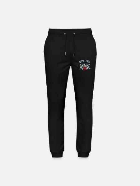 Bowling Strike Sketch - Stanley/Stella Mover Unisex Organic Jogging Trousers - black