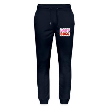 Design Damendame Motivierendes T-Shirt - Stanley/Stella Unisex Bio Jogginghose Mover  - Navy - Vorne - Marisol (170cm) & Nik (191cm)