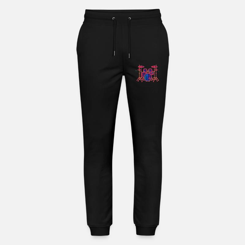Schlagzeug Grafik - Stanley/Stella Unisex Bio Jogginghose Mover - Schwarz