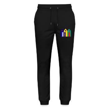 anniversary. Anniversary Decade. humor. funny - Stanley/Stella Mover Unisex Organic Jogging Trousers - black - Front - Marisol (170cm) & Nik (191cm)