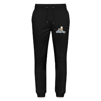 Après Ski Party – Prost auf die Piste! - Stanley/Stella Unisex Bio Jogginghose Mover  - Schwarz - Vorne - Marisol (170cm) & Nik (191cm)