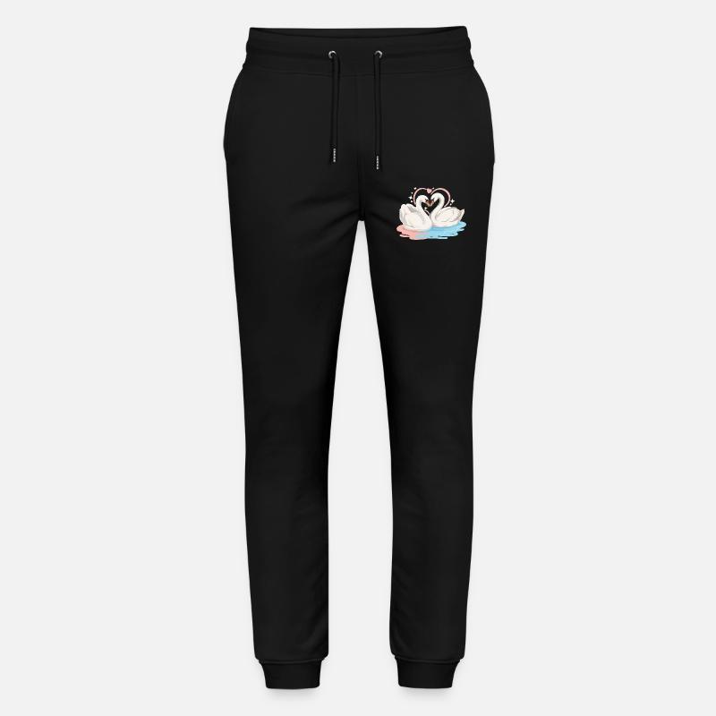 Cœur de cygne dans l’eau - Pantalon de jogging bio MOVER Stanley/Stella unisexe - noir
