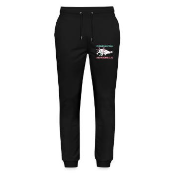 If you need anything, ask someone else - Stanley/Stella Mover Unisex Organic Jogging Trousers - black - Front - Marisol (170cm) & Nik (191cm)