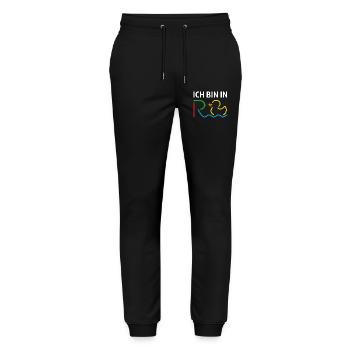 I'm Retired - Retirement - Pension - Stanley/Stella Mover Unisex Organic Jogging Trousers - black - Front - Marisol (170cm) & Nik (191cm)