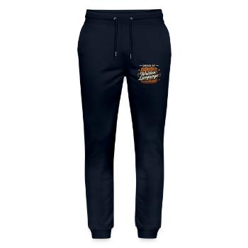 Mésopotamie ancienne, Sumérien - Pantalon de jogging bio MOVER Stanley/Stella unisexe - marine - Devant - Marisol (170cm) & Nik (191cm)