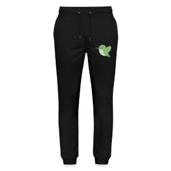 Colibri Vert Minimal - Pantalon de jogging bio MOVER Stanley/Stella unisexe - noir - Devant - Marisol (170cm) & Nik (191cm)