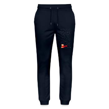 Schneekatze getigert (lang) - Stanley/Stella Unisex Bio Jogginghose Mover  - Navy - Vorne - Marisol (170cm) & Nik (191cm)