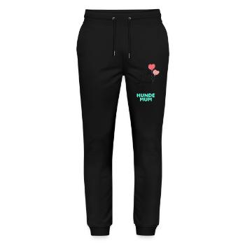 Mum and Dog Love - Stanley/Stella Unisex Bio Jogginghose Mover  - Schwarz - Vorne - Marisol (170cm) & Nik (191cm)