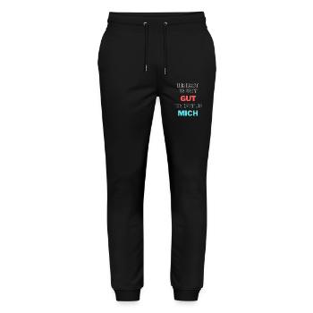 Ihr habt es echt gut ihr habt ja mich - Stanley/Stella Unisex Bio Jogginghose Mover  - Schwarz - Vorne - Marisol (170cm) & Nik (191cm)