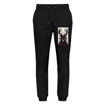 Billy goat - Stanley/Stella Mover Unisex Organic Jogging Trousers - black - Front - Marisol (170cm) & Nik (191cm)