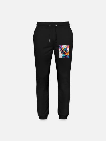 Farbklecks - Stanley/Stella Unisex Bio Jogginghose Mover - Schwarz