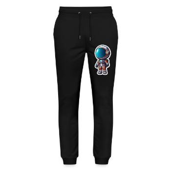FUTURE ASTRONAUT HOT - Stanley/Stella Unisex Bio Jogginghose Mover  - Schwarz - Vorne - Marisol (170cm) & Nik (191cm)