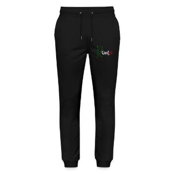 I love Rome, elegant minimalist design - Stanley/Stella Mover Unisex Organic Jogging Trousers - black - Front - Marisol (170cm) & Nik (191cm)