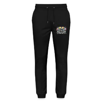 Fleur - Pantalon de jogging bio MOVER Stanley/Stella unisexe - noir - Devant - Marisol (170cm) & Nik (191cm)