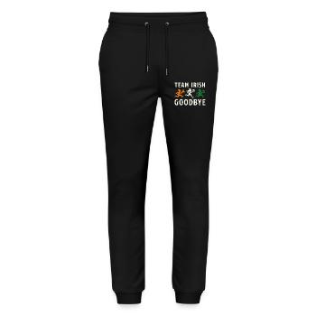 Team Irish Goodbye St Patrick’s Day - Stanley/Stella Mover Unisex Organic Jogging Trousers - black - Front - Marisol (170cm) & Nik (191cm)
