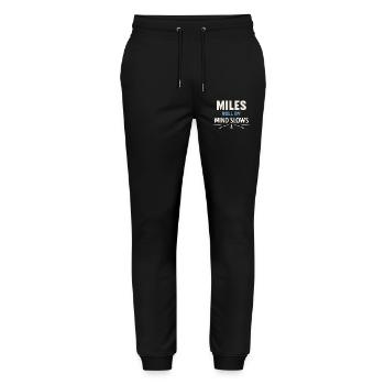Trucking Therapy Road is my therapy trucker - Stanley/Stella Mover Unisex Organic Jogging Trousers - black - Front - Marisol (170cm) & Nik (191cm)