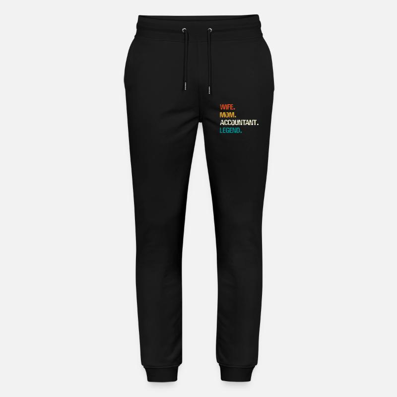 Épouse Mère Comptable Légende - Pantalon de jogging bio MOVER Stanley/Stella unisexe - noir