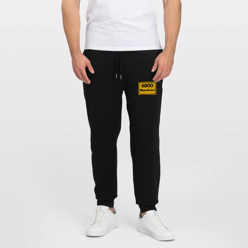 OLD POSTCODE POSTCODE RETRO 6800 MANNHEIM Squares Stanley/Stella Mover Unisex Organic Jogging Trousers