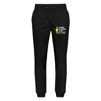Équipement certifié spécialisé en extraits liquides cliniques - Pantalon de jogging bio MOVER Stanley/Stella unisexe - noir - Devant - Marisol (170cm) & Nik (191cm)