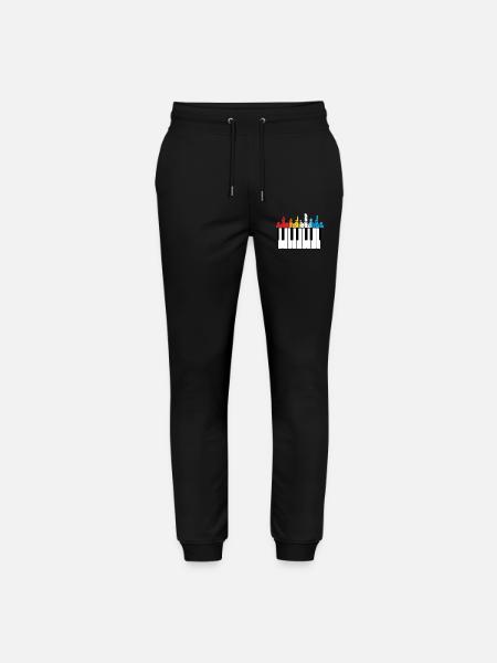 Piano Piano Musician Gift - Stanley/Stella Mover Unisex Organic Jogging Trousers - black