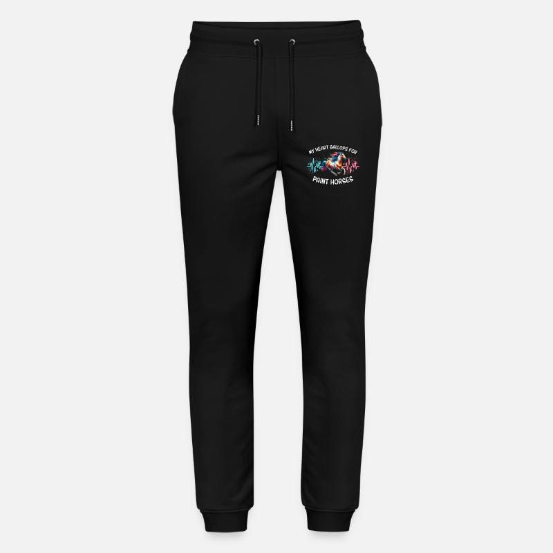 Paint Horse Herzlinie Pferd - Stanley/Stella Unisex Bio Jogginghose Mover  - Schwarz