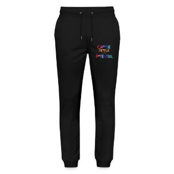Choosing people not potential - Stanley/Stella Mover Unisex Organic Jogging Trousers - black - Front - Marisol (170cm) & Nik (191cm)