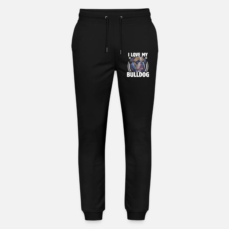 J’aime mon bouledogue anglais - Pantalon de jogging bio MOVER Stanley/Stella unisexe - noir
