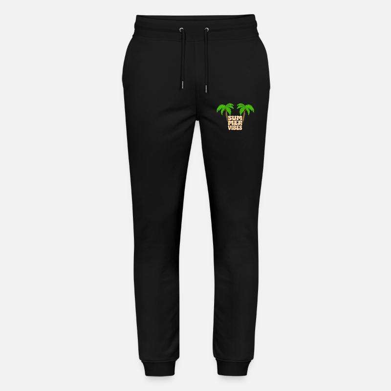 palmen summervibes - Stanley/Stella Unisex Bio Jogginghose Mover  - Schwarz