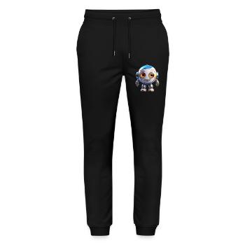 Robot - Stanley/Stella Mover Unisex Organic Jogging Trousers - black - Front - Marisol (170cm) & Nik (191cm)