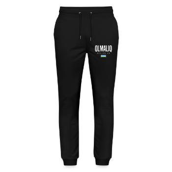 Olmaliq Ouzbékistan - Pantalon de jogging bio MOVER Stanley/Stella unisexe - noir - Devant - Marisol (170cm) & Nik (191cm)