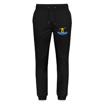 Skatepark - Stanley/Stella Mover Unisex Organic Jogging Trousers - black - Front - Marisol (170cm) & Nik (191cm)