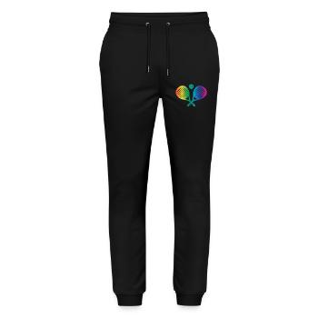 Padel Sport - Stanley/Stella Mover Unisex Organic Jogging Trousers - black - Front - Marisol (170cm) & Nik (191cm)