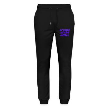 Pleurer au bureau - Pantalon de jogging bio MOVER Stanley/Stella unisexe - noir - Devant - Marisol (170cm) & Nik (191cm)
