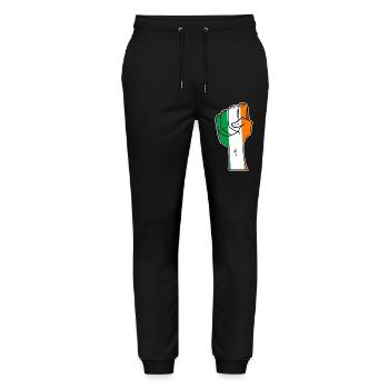 Ireland - Stanley/Stella Mover Unisex Organic Jogging Trousers - black - Front - Marisol (170cm) & Nik (191cm)