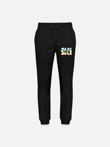 Ski Pop Art Côte - Pantalon de jogging bio MOVER Stanley/Stella unisexe - noir