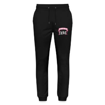 Musical Theater Schauspielerin Singen Geschenk - Stanley/Stella Unisex Bio Jogginghose Mover  - Schwarz - Vorne - Marisol (170cm) & Nik (191cm)
