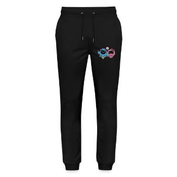 Süße Liebhaber und romantische Roboter für Paare - Stanley/Stella Unisex Bio Jogginghose Mover  - Schwarz - Vorne - Marisol (170cm) & Nik (191cm)