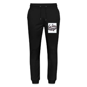 Voiture rétro - Pantalon de jogging bio MOVER Stanley/Stella unisexe - noir - Devant - Marisol (170cm) & Nik (191cm)