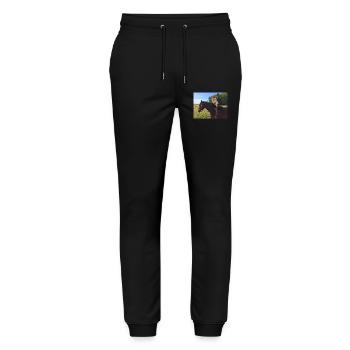 Chevaux - Pantalon de jogging bio MOVER Stanley/Stella unisexe - noir - Devant - Marisol (170cm) & Nik (191cm)