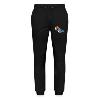 Dolphin Basketteur Basketteur - Pantalon de jogging bio MOVER Stanley/Stella unisexe - noir - Devant - Marisol (170cm) & Nik (191cm)