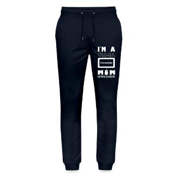 Ich bin eine Programmiererin, Mama, nichts macht mir Angst - Stanley/Stella Unisex Bio Jogginghose Mover  - Navy - Vorne - Marisol (170cm) & Nik (191cm)