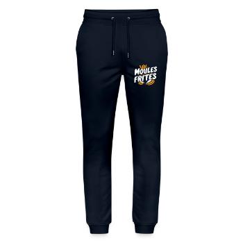 Moules frites - Pantalon de jogging bio MOVER Stanley/Stella unisexe - marine - Devant - Marisol (170cm) & Nik (191cm)