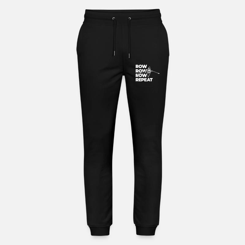Rowing Rowing Rowing Repeat Rowing - Stanley/Stella Mover Unisex Organic Jogging Trousers - black