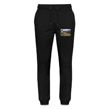Biesler mit Aussicht - Stanley/Stella Unisex Bio Jogginghose Mover  - Schwarz - Vorne - Marisol (170cm) & Nik (191cm)