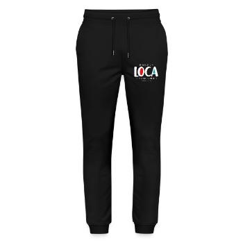 Je suis fou (sombre) - Pantalon de jogging bio MOVER Stanley/Stella unisexe - noir - Devant - Marisol (170cm) & Nik (191cm)