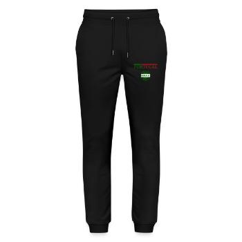 Portugiesischer Stolz, ich liebe Portugal - Stanley/Stella Unisex Bio Jogginghose Mover  - Schwarz - Vorne - Marisol (170cm) & Nik (191cm)