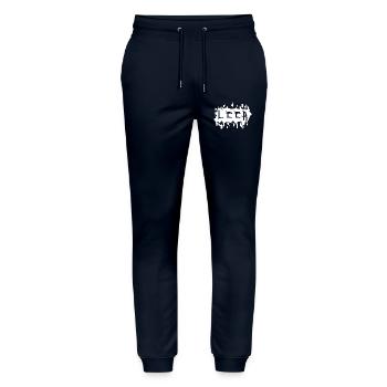punk splash - Stanley/Stella Mover Unisex Organic Jogging Trousers - navy - Front - Marisol (170cm) & Nik (191cm)