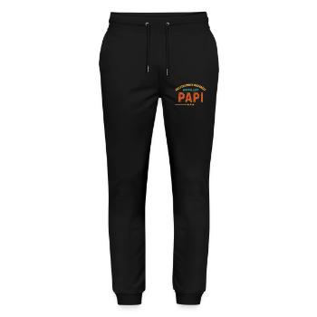Personalized Call Me Grandad Gift with Name - Stanley/Stella Mover Unisex Organic Jogging Trousers - black - Front - Marisol (170cm) & Nik (191cm)
